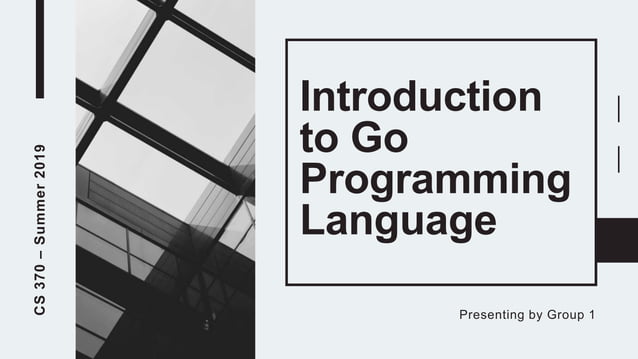 Introduction to Go ProgrammingLanguage.ppt