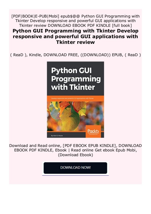 download_[p.d.f] Python GUI Programming with Tkinter Develop responsive ...