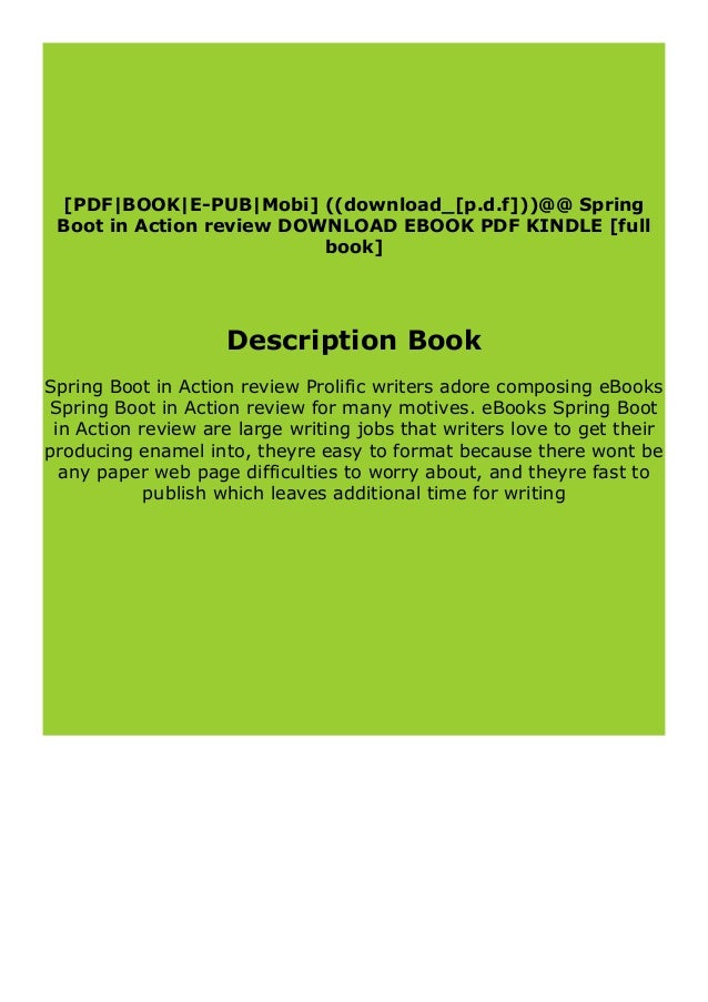 spring boot in action book
