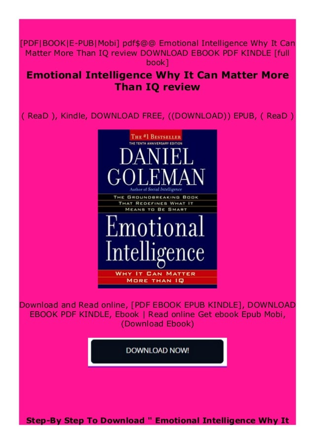 Read Epub Emotional Intelligence Why It Can Matter More Than Iq Revie