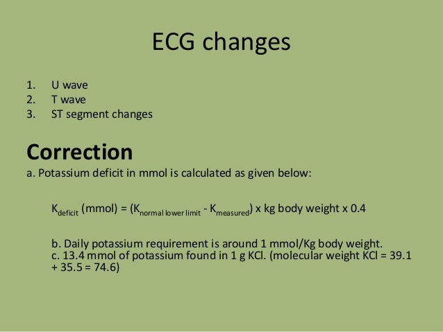 g f of calculator composition and electrolytes Fluid