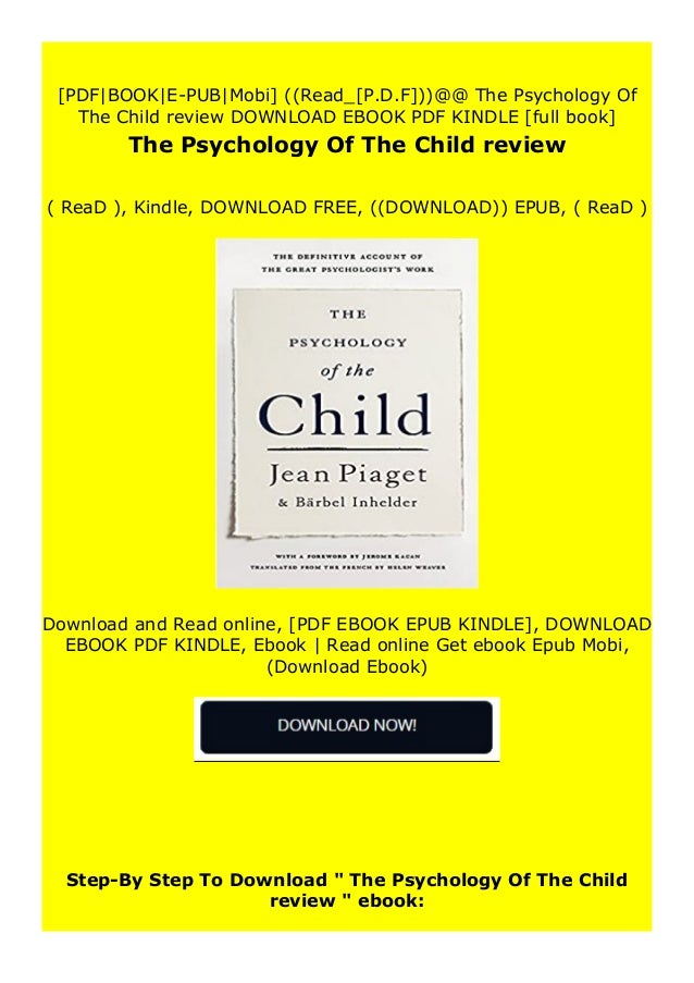 jean piaget the psychology of the child pdf
