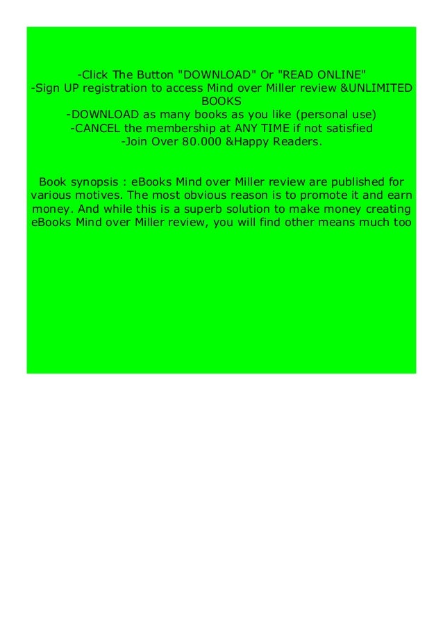 Download P D F Mind Over Miller Review Online Books Download P D F Mind Over Miller Review Online Books