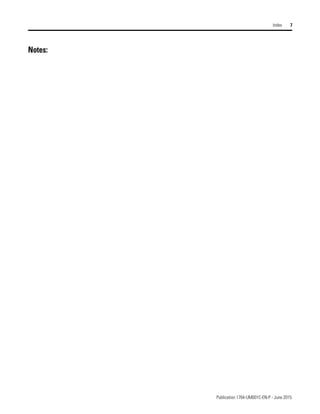Publication 1764-UM001C-EN-P - June 2015
Index 7
Notes:
 