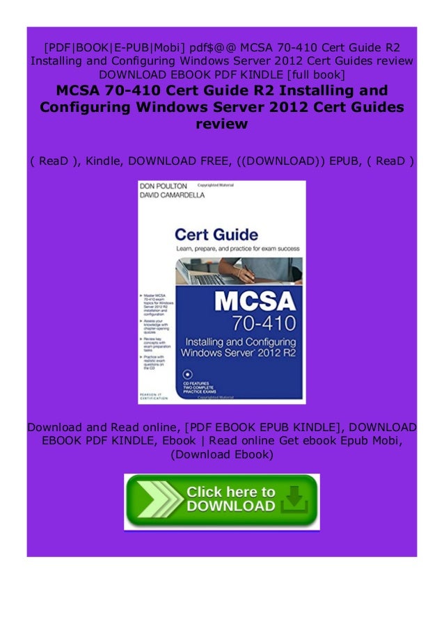 Full Book Mcsa 70 410 Cert Guide R2 Installing And Configuring Windo Full Book Mcsa 70 410 Cert Guide R2 Installing And Configuring Windo