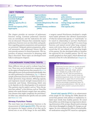 Rpft Ruppel s Manual of Pulmonary Function Testing 12Ed 12th Edition Mottram ...