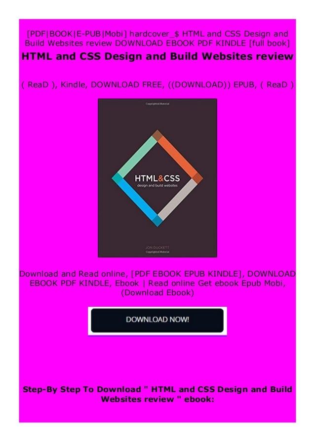 html and css design and build websites pdf