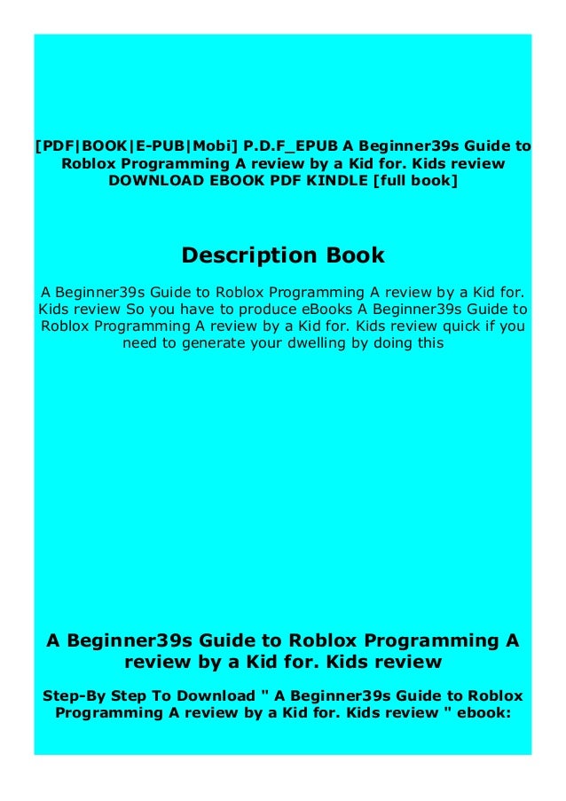 PDF Télécharger roblox lua programming pdf Gratuit PDF | PDFprof.com