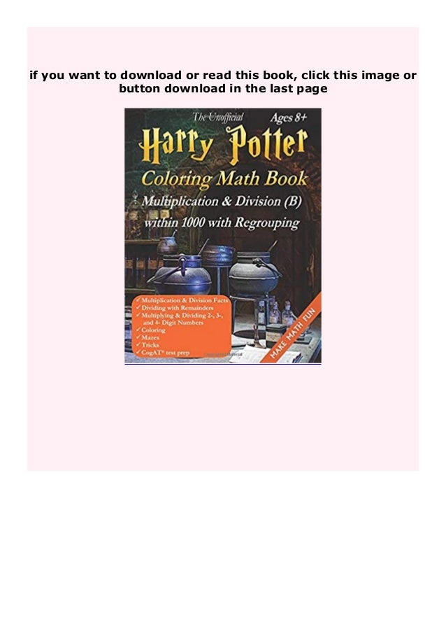 Full Populer Harry Potter Coloring Math Review Multiplication Amp Di