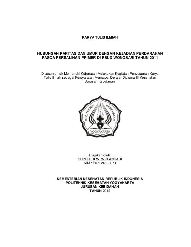 176534470 Karya Tulis Ilmiah