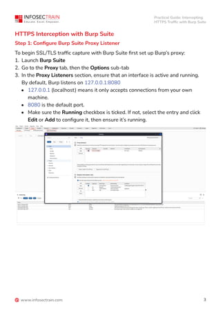 Intercepting HTTPS Traffic with Burp Suite | PDF
