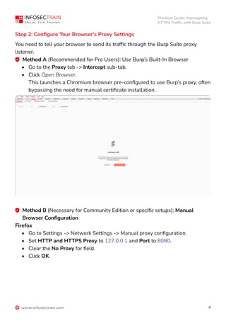 Intercepting HTTPS Traffic with Burp Suite | PDF