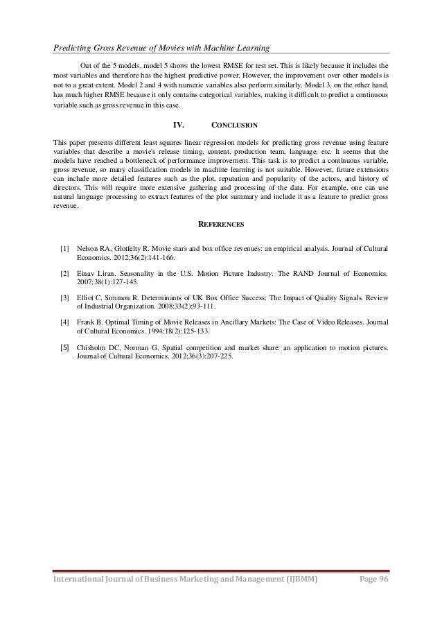 Predicting Gross Revenue Of Movies With Machine Learning