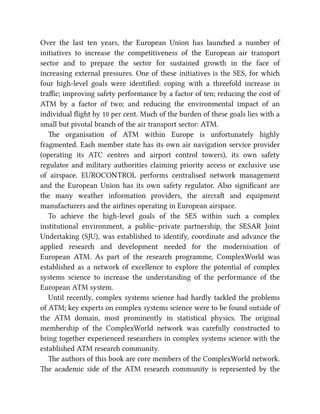 Complexity Science in Air Traffic Management Andrew Cook | PDF