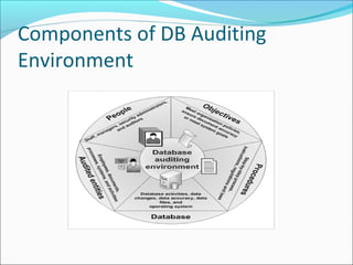 Components of DB Auditing
Environment
 
