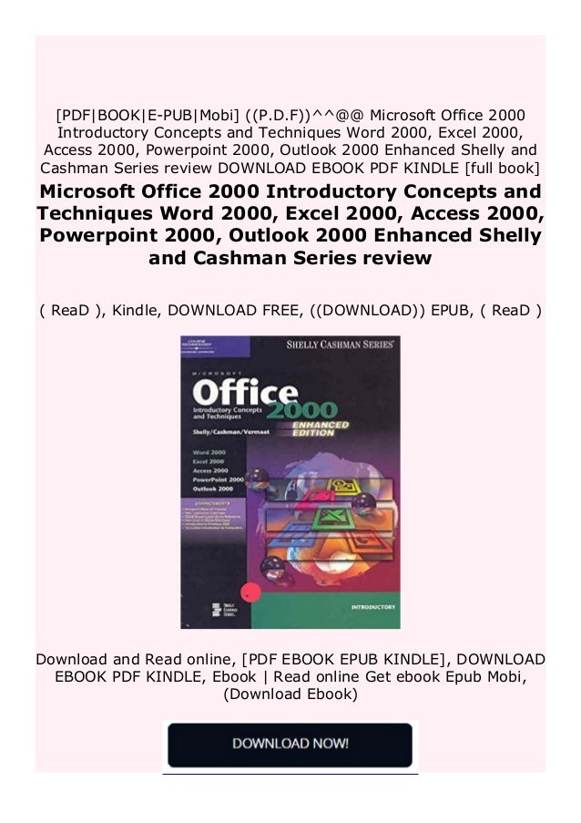 Download Pdf Microsoft Office 00 Introductory Concepts And Techniq