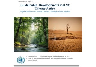 Sgd goal 13 about climate action power point presentation | PPT