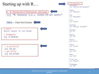 Tutorial in R programming language at IIT | PDF