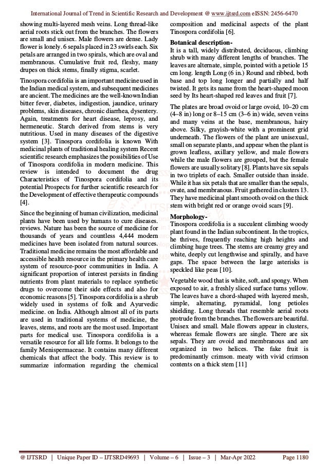 An Overview of Tinospora Cordifolia’s Chemical Constituents and ...