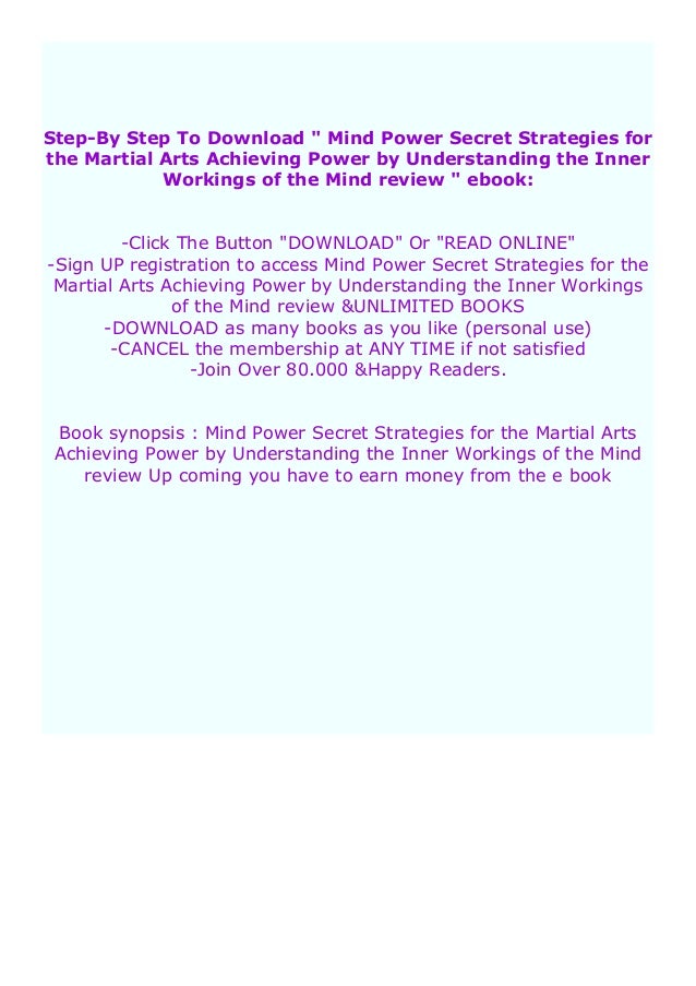 Full Populer Mind Power Secret Strategies For The Martial Arts Achie Full Populer Mind Power Secret Strategies For The Martial Arts Achie