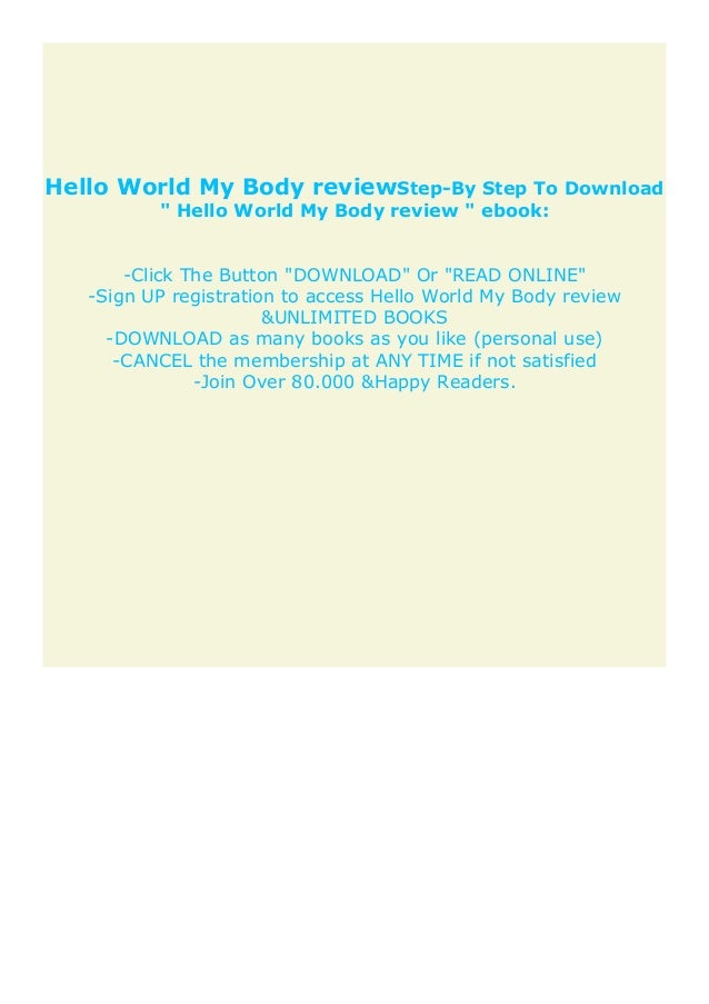 Free Hello World My Body Review Full Pages Free Hello World My Body Review Full Pages
