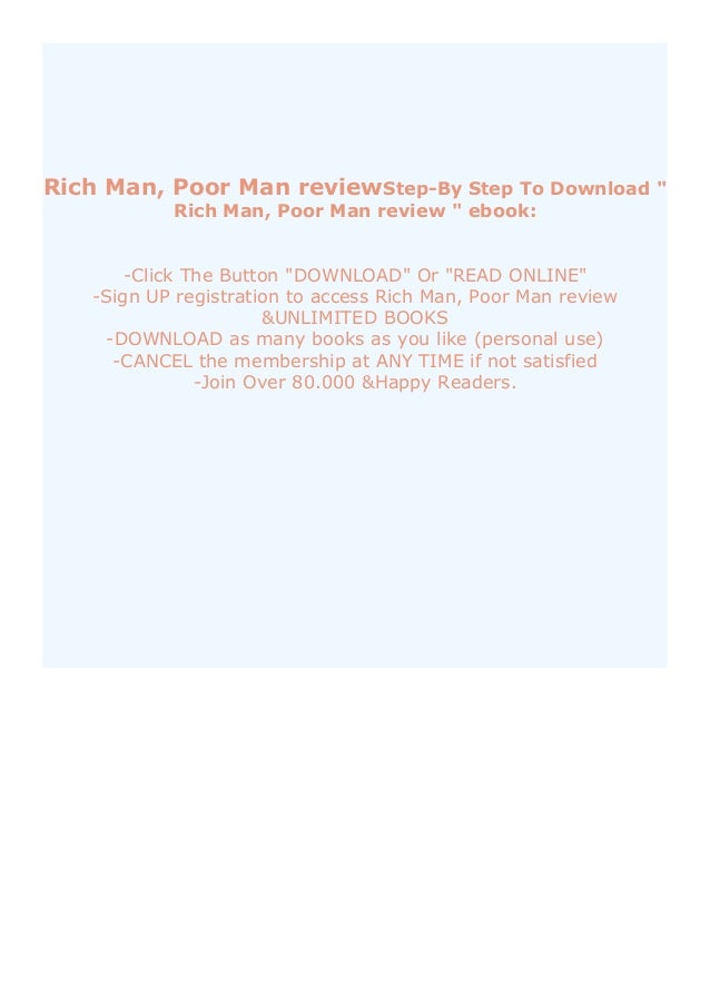 Pdf Download Rich Man Poor Man Review Read Online Pdf Download Rich Man Poor Man Review Read Online