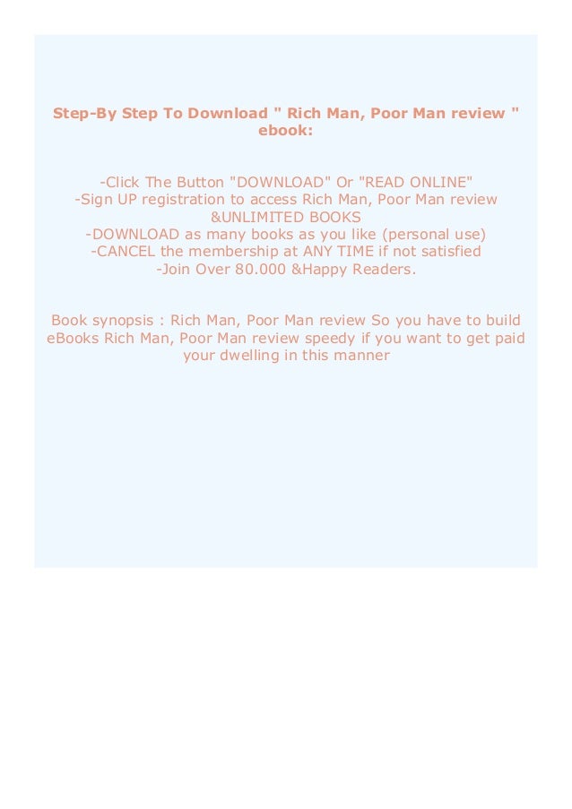 Pdf Download Rich Man Poor Man Review Read Online Pdf Download Rich Man Poor Man Review Read Online