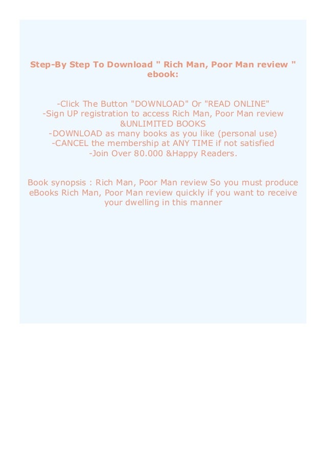 Pdf Download Rich Man Poor Man Review Read Online Pdf Download Rich Man Poor Man Review Read Online