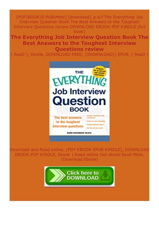 101 Great Answers To The Toughest Interview Questions Pdf