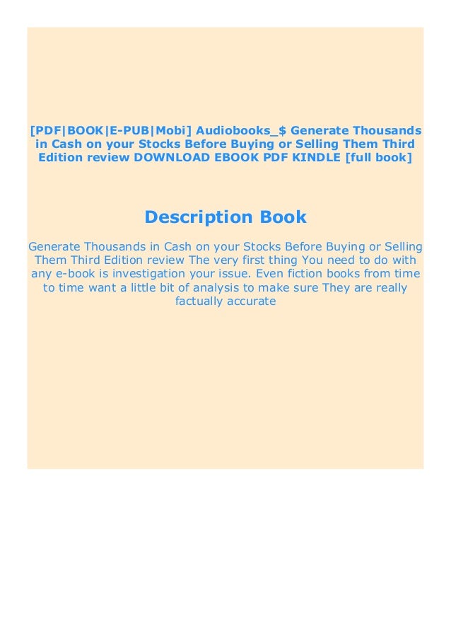 How to make money in stocks third edition pdf free. download full How to make money in stocks third edition pdf free. download full