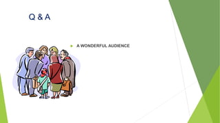 Q & A It
Is
 A WONDERFUL AUDIENCE
 