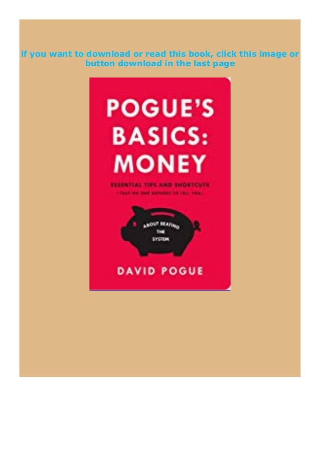Download Pogues Basics Money David Pogue Free Books