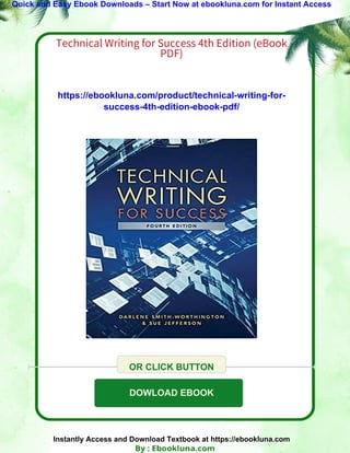 Technical Writing for Success 4th Edition (eBook PDF) | PDF