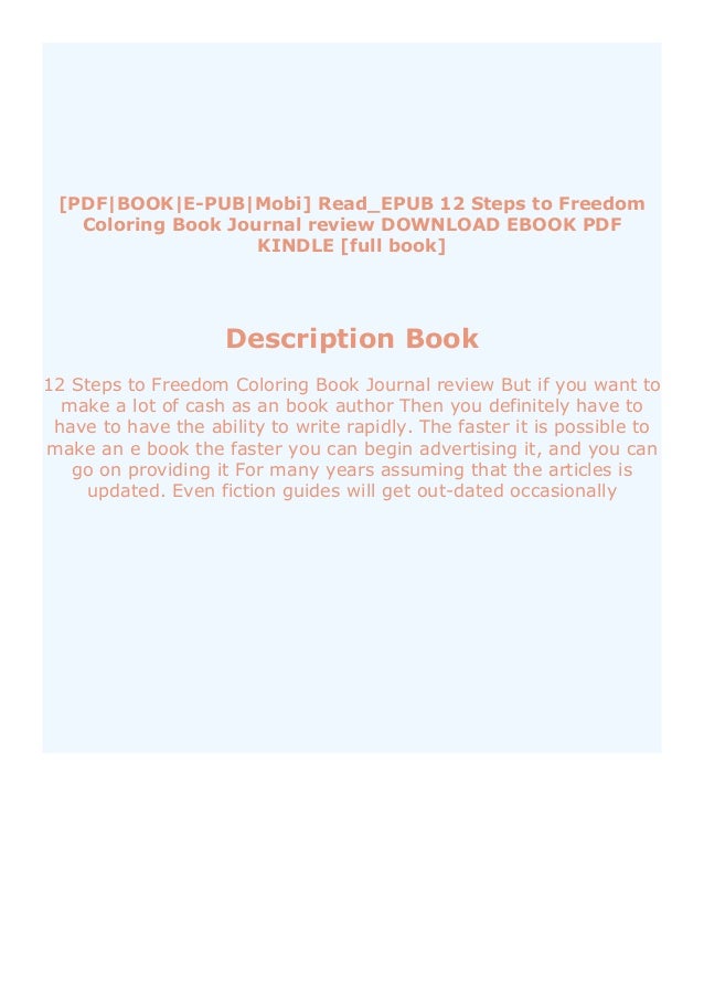 Download Ebook 12 Steps To Freedom Coloring Book Journal Review Full Pages