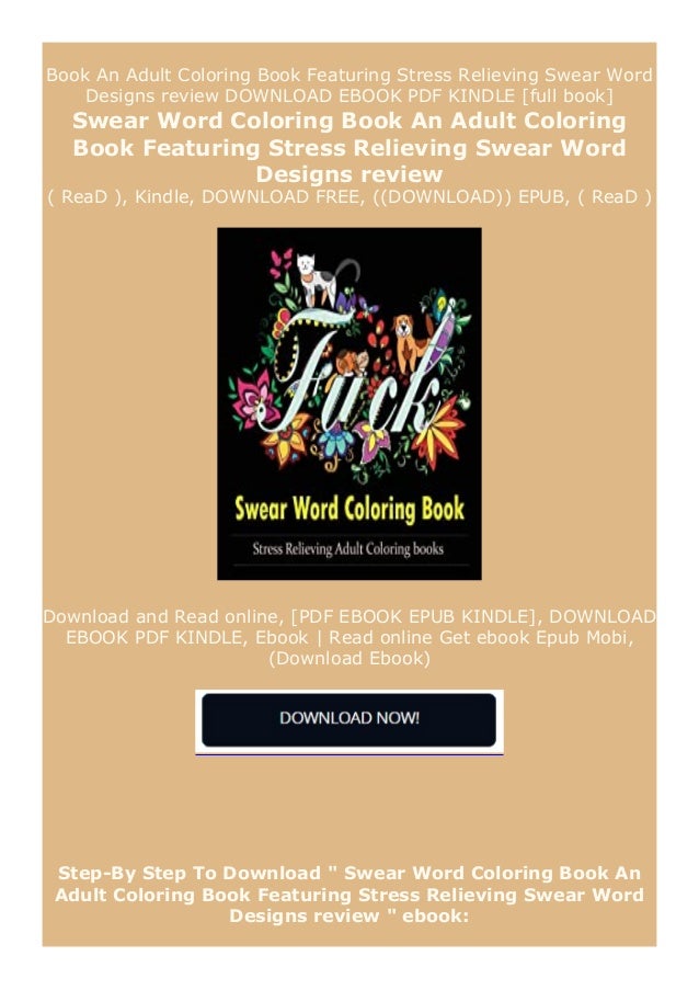 Online Free Swear Word Coloring Book An Adult Coloring Book Featurin