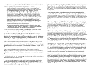 The heinous acts of respondents Greg Bartelli which gave rise to the award were
related in graphic detail by the trial court in its decision as follows:
“The defendant in this case was originally detained in the municipaljail of
Makatibut was able to escape therefromon February24,1989 as perreport of
the Jail Warden ofMakatito the Presiding Judge,Honorable ManuelM.
Cosico ofthe RegionalTrial Court of Makati,Branch 136, where he was
charged with fourcounts ofRape and SeriousIllegalDetention (Crim. Cases
Nos.802 to 805). Accordingly,upon motion ofplaintiffs,throughcounsel,
summons was served upondefendant bypublication in the Manila Times,a
newspaperofgeneralcirculation as attestedby the Advertising Managerofthe
Metro Media Times,Inc.,the publisherofthe said newspaper. Defendant,
however,failed to file his answerto the complaint despite thelapse ofthe
period ofsixty (60) days fromthe last publication; hence,uponmotion ofthe
plaintiffs through counsel,defendant was declared in default andplaintiffs
were authorized to presenttheirevidence ex parte.
“In support ofthe complaint,plaintiffs presented aswitnessthe minorKaren
E. Salvacion,herfather,Federico N. Salacion,Jr., a certain JosephAguilarand
a certain Liberato Mandulio,who gave the following testimony:
“Karen tookherfirst yearhigh schoolin St.Mary’s Academy in Pasay City but has
recently transferred to Arellano Universityforhersecond year.
“In the afternoon ofFebruary4,1989, Karen was at the Plaza Fair MakatiCinema
Square,with her friend Edna Tangile whiling away herfree time. At about 3:30 p.m.
while she was finishing hersnackon a concrete bench in front ofPlaza Fair, an American
approached her. She was thenalone because Edna Tangile had already left,and she was
about to go home. (TSN,Aug.15, 1989, pp.2 to 5)
“The American asked hername and introducedhimselfas Greg Bartelli. He sat beside
herwhen he talked to her. He said he was a Math teacherandtold herthat he hasa sister
who is a nurse in New York. His sisterallegedly has a daughterwho is about Karen’sage
and who was with him in his house along Kalayaan Avenue. (TSN,Aug.15, 1989, pp.4-
5).
“The American asked Karen what was herfavorite subjectand she told himit’s
Pilipino. He then invited herto go with himto his housewhere she could teach Pilipino
to his niece. He even gave hera stuffed toyto persuadeherto teach his niece. (Id.,pp.5-
6)
“They walked fromPlaza Fair along Pasong Tamo,turningright to reach the defendant’s
house alongKalayaanAvenue.(Id.,p.6)
“When theyreached the apartment house,Karen noticesthatdefendant’s allegedniece
was not outside the housebut defendant told hermaybe his niece was inside. When
Karen did not see the alleged niece inside the house,defendant told hermaybe his niece
was upstairs,and invitedKaren to go upstairs.(Id.,p.7)
“Upon entering thebedroomdefendant suddenly locked the door. Karen became nervous
because his niece was notthere. Defendant got a piece ofcotton cordand tied Karen’s
hands with it,and then he undressedher. Karen cried forhelp but defendant strangled
her. He tooka packing tape and he covered hermouthwith it and he circled it around her
head.(Id., p.7)
“Then,defendant suddenly pushedKaren towards the bed which was just nearthe
door. He tied herfeet and hands spread apart to the bedposts. He knelt in front of her
and inserted his fingerin hersexorgan. She felt severe pain. She tried to shoutbut no
soundcould come out because there were tapes onhermouth. Whendefendant withdrew
his fingerit was full of blood and Karen felt more pain afterthe withdrawalof the finger.
(Id., p.8)
“He then got a JohnsonsBaby Oil and he applied it to his sexorgan as well as to hersex
organ. Afterthat he forced his sexorgan into herbut he was not able to do so. While he
was doing it,Karen found it difficult to breathe and sheperspired a lot while feeling
severe pain. She merely presumed that he was able to insert his sexorgan a little,
because shecould not see. Karen could not recallhowlong the defendantwas in that
position. (Id.,pp.8-9)
“Afterthat,he stood upand went to thebathroomto wash. He also told Karen to take a
showerand he untiedherhands. Karen could only hearthe sound ofthe waterwhile the
defendant,shepresumed,was in the bathroomwashing his sexorgan. Whenshe tooka
showermore blood came out fromher. In the meantime, defendant changed the mattress
because it was full of blood. Afterthe shower,Karen was allowed by defendant to
sleep. She fell asleep because she gottired crying. The incidenthappenedat about 4:00
p.m. Karen had no way ofdetermining the exact time because defendantremoved her
watch. Defendant did notcare to give herfood before she went to sleep. Karen woke up
at about 8:00 o’clock the following morning. (Id., pp.9-10)
“The following day,February 5,1989, a Sunday,afterbreakfast ofbiscuit and coke at
about 8:30 to 9:00 a.m. defendant rapedKaren while she was stillbleeding. Forlunch,
they also tookbiscuit and coke. She was rapedforthe secondtime at about 12:00 to 2:00
p.m. In the evening,they hadrice fordinnerwhich defendant had stored downstairs;it
was he who cooked the rice that is why it looks like “lugaw”. For the third time, Karen
was raped again during the night. During those three times defendantsucceeded in
inserting his sexorgan but she could not say whetherthe organwas inserted wholly.
“Karen did not see any firearmorany bladed weapon. The defendant did not tie her
hands andfeet norput a tape on hermouth anymore butshe did notcry forhelp forfear
that she might be killed; besides,allthose windowsanddoors were closed. Andeven if
she shouted forhelp,nobody would hearher. She was so afraid that if somebody would
hearherand would be able to call a police, it was still possible that asshe wasstillinside
the house,defendant might kill her. Besides,the defendant did notleave that Sunday,
ruling out herchance to callfor help. At nighttime he slept with heragain. (TSN, Aug.
15, 1989, pp.12-14)
 