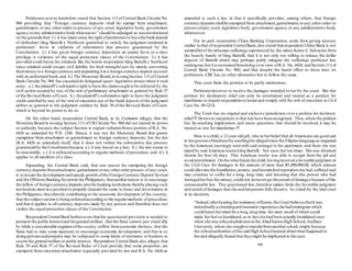 Petitioners averas heretofore stated that Section 113 of Central Bank Circular No.
960 providing that “Foreign currency deposits shall be exempt from attachment,
garnishment, or any other order or process of any court, legislative body, government
agency orany administrative bodywhatsoever.” should be adjudged as unconstitutional
on the groundsthat:1.) it has taken away the right ofpetitionersto havethe bankdeposit
of defendant Greg Bartelli y Northcott garnished to satisfy the judgment rendered in
petitioners’ favor in violation of substantive due process guaranteed by the
Constitution; 2.) it has given foreign currency depositors an undue favor or a class
privilege n violation of the equal protection clause of the Constitution; 3.) it has
provided a safe haven for criminals like the herein respondent Greg Bartelli y Northcott
since criminal could escape civil liability for their wrongful acts by merely converting
theirmoney to a foreign currency and depositing it in a foreign currency deposit account
with an authorized bank; and 4.) The Monetary Board,in issuingSection 113 of Central
Bank Circular No.960 has exceeded its delegated quasi- legislative power when it took
away: a.) the plaintiff’s substantive right to have the claimsought to be enforced by the
civil action secured by way of the writ of preliminary attachment as granted by Rule 57
of the Revised Rules ofCourt; b.) the plaintiff’s substantive right to have the judgment
credit satisfied by way of the writ of execution out of the bank deposit of the judgment
debtor as granted to the judgment creditor by Rule 39 of the Revised Rules of Court,
which is beyond its power to do so.
On the other hand, respondent Central Bank, in its Comment alleges that the
MonetaryBoard in issuing Section 113 of CB Circular No. 960 did not exceed its power
or authority because the subject Section is copied verbatimfroma portion of R.A. No.
6426 as amended by P.D. 1246. Hence, it was not the Monetary Board that grants
exemption from attachment or garnishment to foreign currency deposits, but the law
(R.A. 6426 as amended) itself; that it does not violate the substantive due process
guaranteed by the Constitutionbecause a.) it was based on a law; b.) the law seems to
be reasonable; c.) it is enforced according to regular methods of procedure; and d.) it
applies to all members of a class.
Expanding, the Central Bank said; that one reason for exempting the foreign
currency depositsfromattachment,garnishment orany otherorderprocess of any court,
is to assure the development andspeedy growth ofthe Foreign Currency Deposit System
and the Offshore Banking Systemin the Philippines; thatanotherreason is to encourage
the inflow of foreign currency deposits intothe banking institutions thereby placing such
institutions more in a position to properly channel the same to loans and investments in
the Philippines,thusdirectly contributing to the economic development of the country;
that the subject section is being enforcedaccording to the regularmethods of procedure;
and that it applies to all currency deposits made by any person and therefore does not
violate the equal protection clause of the Constitution.
Respondent CentralBankfurtheravers that the questioned provision is needed to
promote the public interestand thegeneralwelfare; that the State cannot just stand idly
by while a considerable segment ofthe society suffers fromeconomic distress; that the
State had to take some measures to encourage economic development; and that in so
doing personsandproperty may be subjected to some kinds of restraints or burdens to
secure the generalwelfare or public interest. Respondent Central Bank also alleges that
Rule 39 and Rule 57 of the Revised Rules of Court provide that some properties are
exempted from execution/attachment especially provided by law and R.A. No. 6426 as
amended is such a law, in that it specifically provides, among others, that foreign
currency depositsshallbe exempted from attachment,garnishment,orany other order or
processofany court, legislative body, government agency or any administrative body
whatsoever.
For its part, respondent China Banking Corporation, aside from giving reasons
similar to that ofrespondent CentralBank,also stated that respondent China Bank is not
unmindfulof the inhuman sufferings experienced by the minor Karen E. Salvacion from
the beastly hands of Greg Bartelli; that it is not only too willing to release the dollar
deposit of Bartelli which may perhaps partly mitigate the sufferings petitioner has
undergone; but it is restrainedfromdoing so in view ofR.A. No. 6426 and Section 113 of
Central Bank Circular No. 960; and that despite the harsh effect to these laws on
petitioners, CBC has no other alternative but to follow the same.
This court finds the petition to be partly meritorious.
Petitionerdeserves to receive the damages awarded to her by the court. But this
petition for declaratory relief can only be entertained and treated as a petition for
mandamus to require respondentsto honorand comply with the writ of execution in Civil
Case No. 89-3214.
The Court has no original and exclusive jurisdiction over a petition for declatory
relief.[2]
However,exceptions to this rule have beenrecognized. Thus,where the petition
has far-reaching implications and raises questions that should be resolved, it may be
treated as one for mandamus.[3]
Here is a child, a 12-year old girl, who in herbelief that all Americans are good and
in hergesture ofkindnessby teachinghis alleged niece the Filipino language as requested
by the American,trustingly wentwith said stranger to his apartment, and there she was
raped by said American touristGreg Bartelli. Not once,but ten times. She was detained
therein for four (4) days. This American tourist was able to escape from the jail and
avoid punishment. On the otherhand,the child,havingreceived a favorable judgment in
the Civil Case for damages in the amount of more than P1,000,000.00, which amount
could alleviate the humiliation,anxiety,and besmirched reputationshe had suffered and
may continue to suffer for a long, long time; and knowing that this person who had
wronged herhas the money,could not,howeverget theaward ofdamages because ofthis
unreasonable law. This questioned law, therefore makes futile the favorable judgment
and award ofdamages that she and herparents fully deserve. As stated by the trial court
in its decision,
“Indeed,afterhearing the testimony ofKaren,the Court believesthatit was
indoubtedly a shockingand traumatic experience she hadundergone which
could haunt hermind fora long,long time, the mere recall of which could
make herfeel so humiliated,as in fact she had been actually humiliated once
when she was refusedadmission at the AbadSantosHigh School,Arellano
University,where she sought to transferfromanotherschool,simply because
the schoolauthorities ofthe said High Schoollearned aboutwhat happened to
herand allegedly feared that theymight be implicated in the case.
xxx
 
