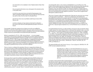 (a) sentencedto servea maximum term of imprisonment ofmore than
six years;
(b) convictedofsubversionorany crime against the nationalsecurity
or the public order;
(c) who have previously beenconvicted byfinaljudgment ofan
offense punishedby imprisonment ofnot lessthanone monthand one
day and/ora fine ofnot less than Two Hundred Pesos.
(d) who have been once on probation underthe provisionsofthis
Decree; and
(e) who are already serving sentence at the time the substantive
provisionsofthis Decree became applicable pursuant to Section33
hereof.
Consequently,ifunderthe sentencegiven to himan accusedis not qualified for
probation,as whenthe penaltyimposedon himby the court singly orin theirtotality
exceeds six(6) years but on appealthe sentence is modified so that he becomes qualified,
I believe that the accusedshould not be denied thebenefit ofprobation.
Before its amendment by P.D. No.1990, the law allowed — even encouraged—
speculation on theoutcome ofappeals by permitting the accused to apply forprobation
afterhe had appealedand failed to obtain an acquittal. 1
It was to changethis that § 4was
amended by P.D.No. 1990 by expressly providingthat"noapplication forprobation
shallbe entertained orgranted ifthe defendanthasperfected the appealfromthe
judgment ofconviction." Foran accused,despite the fact that he is eligible for probation,
may be tempted to appealin the hope ofobtaining an acquittalifhe knows he can any
way apply for probationin the event his convictionis affirmed. 2
There is, however,nothingin the amendatory Decree to suggestthatin limiting the
accusedto the choice ofeitherappealing fromthe decision ofthe trialcourt orapplying
for probation,the purpose is to denyhimthe right to probation in cases like the one at bar
where he becomes eligible for probation only because onappealhis sentenceis reduced.
The purpose ofthe amendment,it bears repeating,is simply to prevent speculation or
opportunismon the part ofan accused who;although eligible forprobation,doesnot at
once apply forprobation,doingso only afterfailing in his appeal.
In the case at bar,it cannot be said thatin appealing thedecision MeTCpetitionerwas
principally motivated by a desire to be acquitted.While acquittalmight have been an
alluring prospect forhim, what is clear is that he had a reasonforappealing because
underthe sentencegiven to himhe was disqualified to apply forprobation.The MeTC
had originally sentencedhimto 1 yearand 1 day to 1 yearand 8 months of prision
correccional for"eachcrime committed on each date ofeach case,as alleged in the
information[s]." This meant,as the majority opinion pointsout,that petitionerhad to
sufferthe prison termof1 yearand 1 day to 1 yearand 8 months sixteen times,since he
was found guilty offourcrimes ofgrave oraldefamation in each offourcases.The
totality ofthe penalties imposed on petitioner(26years and 8months)thusexceeded the
limit of six (6) years ofimprisonment allowed by § 9(a) and disqualified himfor
probation.It was only afterthis penalty was reduced on appealto a straight penaltyof
eight months imprisonment in each case orto a totaltermof2 years and 8months in the
fourcases thatpetitionerbecame eligible for probation.Thenhe did not appealfurther
although he could have done so.
The Court of Appeals,while acknowledgingthat "there may be some space not covered
by the presentlawon probation.. . where in its originalstate,the petitionerwas
disqualified fromapplying forprobation underSec.9of the Decree,becoming eligible
for probation only underthe terms ofthe judgment on appeal," neverthelessfelt bound by
the letterof § 4: "No application forprobationshallbe entertained orgranted ifthe
defendant hasperfectedthe appealfromthe judgment ofconviction." Themajority
opinion,affirming the ruling,states that to allowprobation in this casewould be to go
against the "clearand expressmandateofsec.4of the Probation Law,as amended." (p.
9)
To regard probation,however,as a mere privilege,to be given to the accusedonly where
it clearly appears he comeswithin its letteris to disregard the teaching in many casesthat
the Probation Lawshould be applied in favorofthe accused notbecause it is a criminal
law — it is not — but to achieve its beneficent purpose.(SantosTo v.Paño,120 SCRA
8, 14 (1983)). The niggardly application ofthe lawwould defeat its purpose to "help the
probationerdevelop into a law-abiding and self-respectingindividual" (Baclayonv.
Mutia,129 SCRA 148, 149 (1984), perTeehankee, J.)or"afford [him] a chance to
reform and rehabilitate himselfwithout the stigma ofa prison record,to save government
funds that may otherwise be spent forhis food and maintenance while incarcerated, and
to decongest the jails ofthe country."(DelRosario v.Rosero,126 SCRA 228, 232
(1983), perMakasiar, J.)
The approachfollowed by the Court in Atienzav.Court ofAppeals,140 SCRA 391, 395
(1985) instead commendsitselfto me:
Regarding this,it suffices to state that the ProbationLawwas never
intended to limit the right ofan accused person to present allrelevant
evidence he can availofin orderto secure a verdict ofacquittalora
reduction ofthe penalty.Neitherdoes the lawrequire a plea of guilty
on the part ofthe accusedto enable himto avail of the benefits of
probation.A contrary viewwould certainly negate the constitutional
right of an accusedto be presumed innocent untilthe contrary is
proved.
As already stated,petitionerdid not appealprimarily to seekacquittal.Proofofthis is
that afterthe penalty imposed on himby the MeTChad been reducedby the RTCso that
he thereby became qualified forprobation,he did not appealfurther.The majority says
that this was because he was afraid that ifhe did the penalty could be increased.That
possibility,however,was also there when he appealed fromthe MeTCto the RTC. For
 