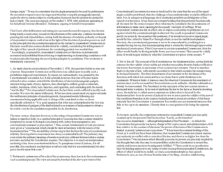 foreign origin." 3
It was its contention that the jingle proposedto be used by petitioneris
the recorded ortapedvoice ofa singerand therefore a tangible propaganda material,
underthe above statutesubjectto confiscation.It prayed thatthe petition be denied for
lack of merit. The case was argued,on November3,1970, with petitionerappearing in
his behalfand AttorneyRomulo C. Felizmena arguing in behalfof respondent.
This Court,afterdeliberation and taking into account theneedforurgency,the election
being barely a week away,issued on the afternoon ofthe same day,a minute resolution
granting the writ ofprohibition,setting forth theabsence ofstatutory authority on thepart
of respondentto impose such a ban in the light ofthe doctrine ofejusdemgeneris as well
as the principle that the constructionplacedon the statute by respondent Commission on
Elections would raise seriousdoubtsabout its validity,consideringthe infringementof
the right offree speech ofpetitioner.Its concluding portion was worded thus:
"Accordingly,as prayedfor,respondent Commission on Elections is permanently
restrained and prohibited fromenforcing orimplementing ordemanding compliance with
its aforesaid orderbanning theuseofpoliticaljingles by candidates.This resolution is
immediately executory." 4
1. As made clearin ourresolution ofNovember3,1970, the question before us was one
of power.Respondent Commission on Electionswas called upon to justify such a
prohibition imposed onpetitioner.To repeat,no suchauthority was grantedby the
ConstitutionalConventionAct.It did contend,however,that one ofits provisions
referred to above makes unlawfulthe distribution ofelectoralpropaganda gadgets,
mention being made ofpens,lighters,fans,flashlights,athletic goodsormaterials,
wallets,bandanas,shirts,hats,matches,and cigarettes,and concludingwith the words
"and the like." 5
For respondentCommission,the last three wordssufficed to justify such
an order.We view the matterdifferently.What was done cannot merit ourapprovalunder
the well-known principle ofejusdemgeneris,the generalwords following any
enumeration being applicable only to thingsofthe same kind orclass as those
specifically referred to.6
It is quite apparent that what was contemplatedin the Act was
the distributionofgadgetsofthe kind referred to as a means ofinducement to obtain a
favorable vote forthe candidateresponsible forits distribution.
The more serious objection,however,to the ruling ofrespondentCommission was its
failure to manifest fealty to a cardinalprinciple of construction that a statute should be
interpreted to assure its beingin consonance with,ratherthanrepugnant to,any
constitutionalcommand orprescription. 7
Thus,certain AdministrativeCode provisions
were given a "construction which should be more in harmony with the tenets ofthe
fundamentallaw." 8 The desirability ofremoving in that fashion the taint ofconstitutional
infirmity from legislative enactmentshas alwayscommended itself.The judiciary may
even strain the ordinary meaning ofwords to avert any collision betweenwhat a statute
provides andwhat the Constitution requires.The objective is to reach an interpretation
rendering it free from constitutionaldefects.To paraphrase Justice Cardozo,ifat all
possible,the conclusion reachedmust avoid not only that it is unconstitutional,but also
grave doubtsupon that score. 9
2. Petitioner's submission ofhis side ofthe controversy,then,has in its favorobeisance to
such a cardinalprecept.The viewadvancedby himthat if the above provisionofthe
ConstitutionalConventionAct were to lend itselfto the viewthat the useofthe taped
jingle could be prohibited,then the challenge ofunconstitutionality would be difficult to
meet. For, in unequivocallanguage,the Constitution prohibitsan abridgment offree
speech ora free press.It has beenourconstant holding that thispreferred freedomcalls
all the more for the utmost respect when whatmay be curtailed is the dissemination of
information to make more meaningfulthe equally vitalright ofsuffrage.What
respondent Commission did,in effect,was to impose censorship on petitioner,an evil
against which this constitutionalright is directed.Norcould respondent Commission
justify its action by the assertion that petitioner,if he would not resort to taped jingle,
would be free, eitherby himself or throughothers,to use his mobile loudspeakers.
Precisely,the constitutionalguarantee is not to be emasculated by confining it to a
speakerhaving hissay,but notperpetuating what is uttered by himthroughtapeorother
mechanicalcontrivances.Ifthis Court were to sustain respondentCommission,then the
effect would hardly be distinguishable froma previous restraint.That cannot be validly
done.It would negate indirectly whatthe Constitution in express terms assures. 10
3. Nor is this all. The concept ofthe Constitutionas the fundamentallaw,setting forththe
criterion for the validity ofany public act whetherproceeding fromthe highestofficialor
the lowest functionary,is a postulate ofoursystemofgovernment.That is to manifest
fealty to the rule oflaw, with priority accorded to that which occupies the topmostrung
in the legalhierarchy.The three departmentsofgovernment in the discharge ofthe
functionswith which it is entrusted have no choice but to yield obedience to its
commands.Whateverlimits it imposes must be observed.Congressin the enactment of
statutesmust everbe on guard lest therestrictionson its authority,whethersubstantive or
formal, be transcended.The Presidency in the execution ofthe laws cannot ignore or
disregard what it ordains.In its taskofapplying thelawto the facts as foundin deciding
cases,the judiciary is called uponto maintain inviolate what is decreed bythe
fundamentallaw.Even its powerof judicial review to pass uponthe validity ofthe actsof
the coordinatebranches in the courseofadjudication is a logicalcorollary of this basic
principle that the Constitution is paramount.It overridesany governmentalmeasure that
fails to live up to its mandates.Thereby there is a recognition ofits being thesupreme
law.
To be more specific,the competence entrustedto respondent Commission was aptly
summed up by the presentChiefJustice thus:"Lastly,as the branchof
the executive department — althoughindependent ofthe President— to which the
Constitution hasgiventhe 'exclusive charge'ofthe 'enforcement andadministration ofall
laws relative to the conduct ofelections,'the powerofdecision ofthe Commission is
limited to purely 'administrativequestions.'"11
It has beenthe constant holding ofthis
Court,as it could not have been otherwise,that respondent Commission cannot exercise
any authorityin conflict with or outsideofthe law,and there is no higherlaw than the
Constitution.12
Ourdecisionswhich liberally construe its powers are precisely inspired by
the thought that only thusmay its responsibility underthe Constitution to insure free,
orderly and honestelectionsbe adequately fulfilled. 13
There could be no justification
then forlending approvalto any ruling ororderissuingfromrespondent Commission,the
effect of which would be to nullify so vitala constitutionalright as free speech.
Petitioner's case,as was obviousfromthe time of its filing, stoodon solid footing.
 