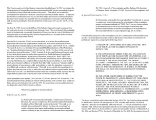 The Court issued a writ of preliminary injunction datedFebruary16,1963 restraining the
Commissionerof InternalRevenue fromrequiring plaintiffs'private respondents to print
on the labels oftheirrifled milk productsthe words,"This milk is not suitable for
nourishment forinfantslessthanone yearofage orwords ofsimilar import, " as directed
by the above quoted provision ofLaw,and fromtaking any action to enforce the above
legal provision against the plaintiffs'private respondentsin connection with theirrifled
milk products,pendingthe finaldetermination ofthe case,Civil Case No. 52276, on the
merits.
On July 25, 1969, however,the Office of the SolicitorGeneral brought an appealfrom
the said orderby way of certiorari to the Supreme Court. 1
In viewthereof,the respondent
court in the meantime suspended disposition ofthese cases but in viewof the absenceof
any injunction orrestrainingorderfromthe Supreme Court,it resumed action on them
untiltheir final disposition therein.
SpecialCivil Action No.52383, on the otherhand,is an action forprohibitionand
injunction with a petition forpreliminary injunction.Petitionerstherein praythatthe
respondent FairTrade Board desistfromfurtherproceeding with FTBI.S. No. I . entitled
"Antonio R.de Joya vs.Institute ofEvaporatedMilkManufacturersofthe Philippines,
etc." pendingfinaldetermination ofCivil Case No. 52276. The facts ofthis specialcivil
action showthaton December7,1962, Antonio R.de Joya and Sufronio Carrasco,both
in theirindividualcapacities and in theircapacitiesas Public RelationsCounseland
President ofthe Philippine Association ofNutrition,respectively,filed FTB I.S. No.1
with Fair Trade Board for misleading advertisement,mislabeling and/ormisbranding.
Among otherthings,the complaint filed include the charge ofomitting to state in their
labels any statement sufficient to Identify theirfilled milk productsas "imitation milk" or
as an imitation of genuine cowsmilk. and omitting to mark the immediate containersof
theirfilled milk products with the words:"Thismilk is not suitable fornourishment for
infants less than one yearofage orwith otherequivalentwordsas required underSection
169 of the TaxCode. The Board proceeded to hearthe complaint untilit received the writ
of preliminary injunction issuedby the Court ofFirst Instanceon March 19,1963.
Upon agreement ofthe parties,Civil Case No. 52276 and SpecialCivil Action No.52383
were heard jointly being intimately related with each other,with common facts and issues
being also involvedtherein.On April16, 1971, the respondent court issued its decision,
the dispositive part ofwhich readsas follows:
Wherefore,judgment is hereby rendered:
In Civil Case No.52276:
(a) Perpetually restrainingthe defendant,CommissionerofInternal
Revenue,his agents,oremployeesfromrequiring plaintiffs to print on
the labels oftheirfilled milk products the words:"This milk is not
suitable fornourishment forinfants lessthan one yearofage" or
words with equivalent import and declaring asnunand void and
without authority in law,the orderof said defendantdatedSeptember
28, 1961, AnnexA of the complaint,and the Ruling ofthe Secretary
of Finance,dated November12,1962, AnnexG of the complaint; and
In SpecialCivil ActionNo.52383:
(b) Restraining perpetually the respondent FairTrade Board,its agents
or employees fromcontinuingin the investigation ofthe complaints
against petitioners docketed asFTBI.S. No.2, or any chargesrelated
to the manufacture orsale by the petitionersoftheirfilled milk
productsanddeclaring asnullthe proceedingsso farundertakenby
the respondentBoard on said complaints.(pp.20-21, Rollo).
From the above decisionofthe respondentcourt,the CommissionerofInternalRevenue
and the Fair Trade Board joined togetherto file the present petitionforcertiorariwith
preliminary injunction,assigningthe following errors:
I. THE LOWER COURT ERRED IN RULING THAT SEC. TION
169 OF THE TAX CODE HAS BEEN REPEALED BY
IMPLICATION.
II. THE LOWER COURT ERRED IN RULING THAT SECTION
169 OF THE TAX CODE HAS LOST ITS TAXPURPOSE, AND
THAT COMMISSIONER NECESSARILY LOST HIS AUTHORITY
TO ENFORCE THE SAMEAND THAT THE PROPER
AUTHORITY TO PROMOTE THE HEALTH OF INFANTS IS THE
FOOD ANDDRUG ADMINISTRATION, THE SECRETARY OF
HEALTH ANDTHE SECRETARY OF JUSTICE, AS PROVIDED
FOR IN RA 3720, NOT THE COMMISSIONER OF INTERNAL
REVENUE.
III. THE LOWER COURT ERRED IN RULING THAT THE
POWER TO INVESTIGATE ANDTO PROSECUTE VIOLATIONS
OF FOOD LAWSIS ENTRUSTED TO THE FOOD AND DRUG
INSPECTION, THE FOOD ANDDRUG ADMINISTRATION, THE
SECRETARY OF HEALTH AND THE SECRETARY OF JUSTICE,
AND THAT THE FAIR TRADE BOARD IS WITHOUT
JURISDICTION TO INVESTIGATE AND PROSECUTE ALLEGED
MISBRANDING, MISLABELLING AND/ORMISLEADING
ADVERTISEMENT OF FILLED MILK PRODUCTS. (pp,4-5,
Rollo).
The lower court did not errin ruling that Section 169of the TaxCode has been repealed
by implication. Section 169 was enacted in 1939, togetherwith Section 141(which
imposed a Specific taxon skimmed milk) and Section 177 (which penalized the sale of
skimmed milk without payment ofthe specific taxand without the legendrequired by
Section 169). However,Section 141 was expressly repealed by Section 1ofRepublic Act
No. 344, and Section 177, by Section 1 ofRepublic Act No. 463. By the express repealof
 