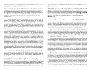 met. Consequently,the case should be referred to and be decided by this Court en banc,
relying on the following constitutional provision:
“Cases ormatters heard by a division shallbe decided orresolvedwith the concurrence
of a majority ofthe Members who actually tookpart in the deliberationson the issuesin
the case and votedthereon,and in no case without the concurrence ofat least three of
such Members. Whenthe required numberis not obtained,the case shallbe decided en
banc: Provided,that no doctrine orprinciple oflaw laid down by the Court in a decision
rendered en bancorin division may be modified or reversed except by the Court
sitting en banc.”[4]
A careful reading of the above constitutional provision, however, reveals the
intention of the framers to draw a distinction between cases, on the one hand, and
matters, on the other hand, such that casesare “decided” while matters, which include
motions,are “resolved”. Otherwise put,the word “decided” must referto “cases”; while
the word “resolved” must refer to “matters”, applying the rule of reddendo singula
singulis. This is true not only in the interpretation of the above-quoted Article VIII,
Section 4(3), but also of the other provisions of the Constitution where these words
appear.[5]
With the aforesaid rule of construction in mind, it is clear that only cases are
referred to the Court en banc fordecision whenever the required number of votes is not
obtained. Conversely,the rule does not apply where, as in this case, the required three
votes is not obtained in the resolutionofa motion for reconsideration. Hence,the second
sentence of the aforequoted provision speaks only of “case” and not “matter”. The
reason is simple. The above-quotedArticle VIII, Section 4(3) pertains to the disposition
of cases bya division. Ifthere is a tie in the voting,there is no decision. The only way to
dispose ofthe case then is to refer it to the Court en banc. On the other hand, if a case
has already been decided by the division and the losing party files a motion for
reconsideration, the failure of the division to resolve the motion because of a tie in the
voting doesnotleave the case undecided. There is stillthe decision which must stand in
view of the failure of the members of the division to muster the necessary vote for its
reconsideration. Quite plainly, if the voting results in a tie, the motion for
reconsiderationis lost. The assailed decision is not reconsidered and must therefore be
deemed affirmed. Such was the ruling of this Court in the Resolution of November 17,
1998.
It is the movants’furthercontention in support of their plea for the referral of this
case to the Court en banc that the issues submitted in their separate motions are of first
impression. In the opinion penned by Mr. Justice Antonio M. Martinez during the
resolution ofthe motions for reconsideration on November 17, 1998, the following was
expressed:
“Regrettably,the issuespresented before us by themovantsare matters ofno
extraordinary import to merit the attentionofthe Court en banc. Specifically,the issue of
whetherornot the powerofthe localgovernmentunitsto reclassify landsis subject tothe
approvalofthe DARis no longernovel,this havingbeen decidedby thisCourt in the
case ofProvince ofCamarinesSur,et al.vs. Court ofAppealswherein we held that local
government units need not obtain theapprovalofthe DARto convert orreclassify lands
from agriculturalto non-agriculturaluse. The dispositive portionofthe Decision in the
aforecited case states:
‘WHEREFORE, the petition is GRANTED and the questioned decisionof the Court of
Appeals is setaside insofar as it (a) nullifies the trial court’s orderallowing the
Province ofCamarines Sur to take possession ofprivate respondents’property;(b)orders
the trial court to suspendthe expropriation proceedings;and (c) requires the Province of
Camarines Sur to obtain the approval of the Department of AgrarianReform to
convert or reclassifyprivate respondents’ property from agricultural tonon-
agricultural use.
‘xxx xxx xxx’ (Emphasis supplied)
“Moreover,the Decision sought to be reconsidered was arrived at by a unanimousvoteof
all five (5) members of the Second Division ofthis Court. Statedotherwise,thisSecond
Division is of the opinion that the mattersraisedby movantsare nothing newand do not
deserve the consideration of the Court en banc. Thus,the participationofthe full Court
in the resolution ofmovants’motions forreconsideration would be inappropriate.”[6]
The contention, therefore, that our Resolution of November 17, 1998 did not
dispose ofthe earliermotions forreconsideration of the Decision dated April 24, 1998 is
flawed. Consequently,the presentmotionsforreconsideration necessarily partake of the
nature of a second motion for reconsideration which, according to the clear and
unambiguous language of Rule 56, Section 4, in relation to Rule 52, Section 2, of the
1997 Rules of Civil Procedure, is prohibited.
True,there are exceptionalcases whenthis Court may entertain a second motion for
reconsideration,such as where there are extraordinarily persuasive reasons. Even then,
we have ruled that such second motions for reconsideration must be filed with express
leave of court first obtained.[7]
In this case,notonly did movants failto askfor priorleave
of court,but more importantly,they have beenunable to show that there are exceptional
reasonsforus to give due course to theirsecondmotionsforreconsideration. Stripped of
the arguments forreferralof this incident to the Court en banc,the motions subject ofthis
resolution are nothingmore but rehashesofthe motions for reconsideration which have
been denied in the Resolution of November 17, 1998. To be sure, the allegations
containedtherein have alreadybeenraised before and passed upon by this Court in the
said Resolution.
The crux of the controversy is the validity of the “Win-Win” Resolution dated
November7, 1997. We maintain that the same is void and ofno legal effect considering
that the March 29,1996 decision ofthe Office of the President had already become final
and executory even priorto the filing of the motion forreconsiderationwhich became the
basis of the said “Win-Win” Resolution. This ruling, quite understandably, sparked a
litany of protestationson the part ofrespondentsand intervenors including entreaties for
a liberal interpretation of the rules. The sentiment was that notwithstanding its
importance and far-reaching effects, the case was disposed of on a technicality. The
situation,however,is not as simple as what the movantspurport it to be. While it may be
true that on its face the nullification of the “Win-Win” Resolution was grounded on a
 