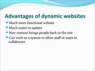 static dynamic html tags | PPT