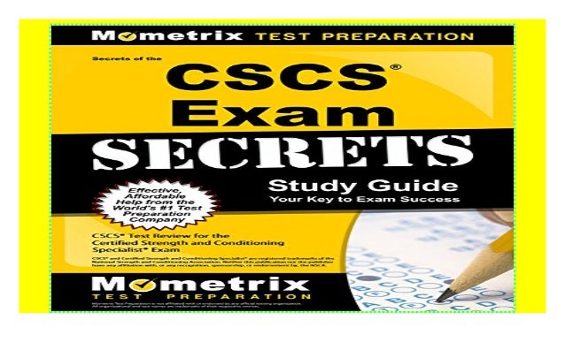 Secrets of the CSCS Exam Study Guide: CSCS Test Review for the