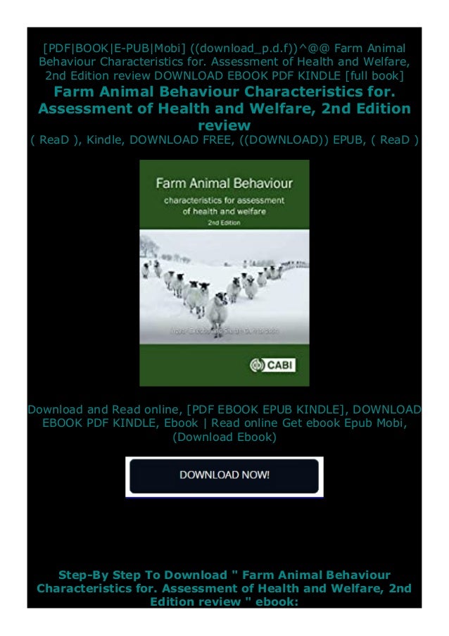 Full Book Farm Animal Behaviour Characteristics For Assessment Of Full Book Farm Animal Behaviour Characteristics For Assessment Of