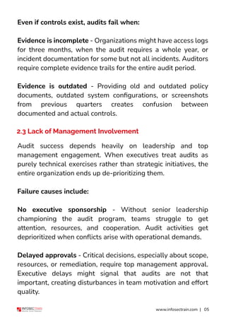 Why do 𝗰𝘆𝗯𝗲𝗿𝘀𝗲𝗰𝘂𝗿𝗶𝘁𝘆 𝗮𝘂𝗱𝗶𝘁𝘀 𝗳𝗮𝗶𝗹 even when organizations invest heavily ...