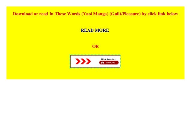 In These Words Yaoi Manga Guilt Pleasure P D F Epub