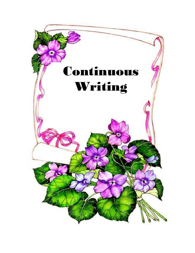 Descriptive essay as a form of continuous writing