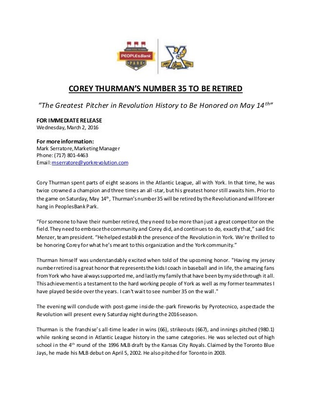 press release sample