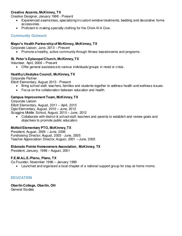 Chick Fil A Resume TUTORE ORG - Michelle Hutton Resume 715 3 638 