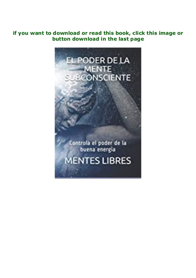 el poder de la mente subconsciente pdf